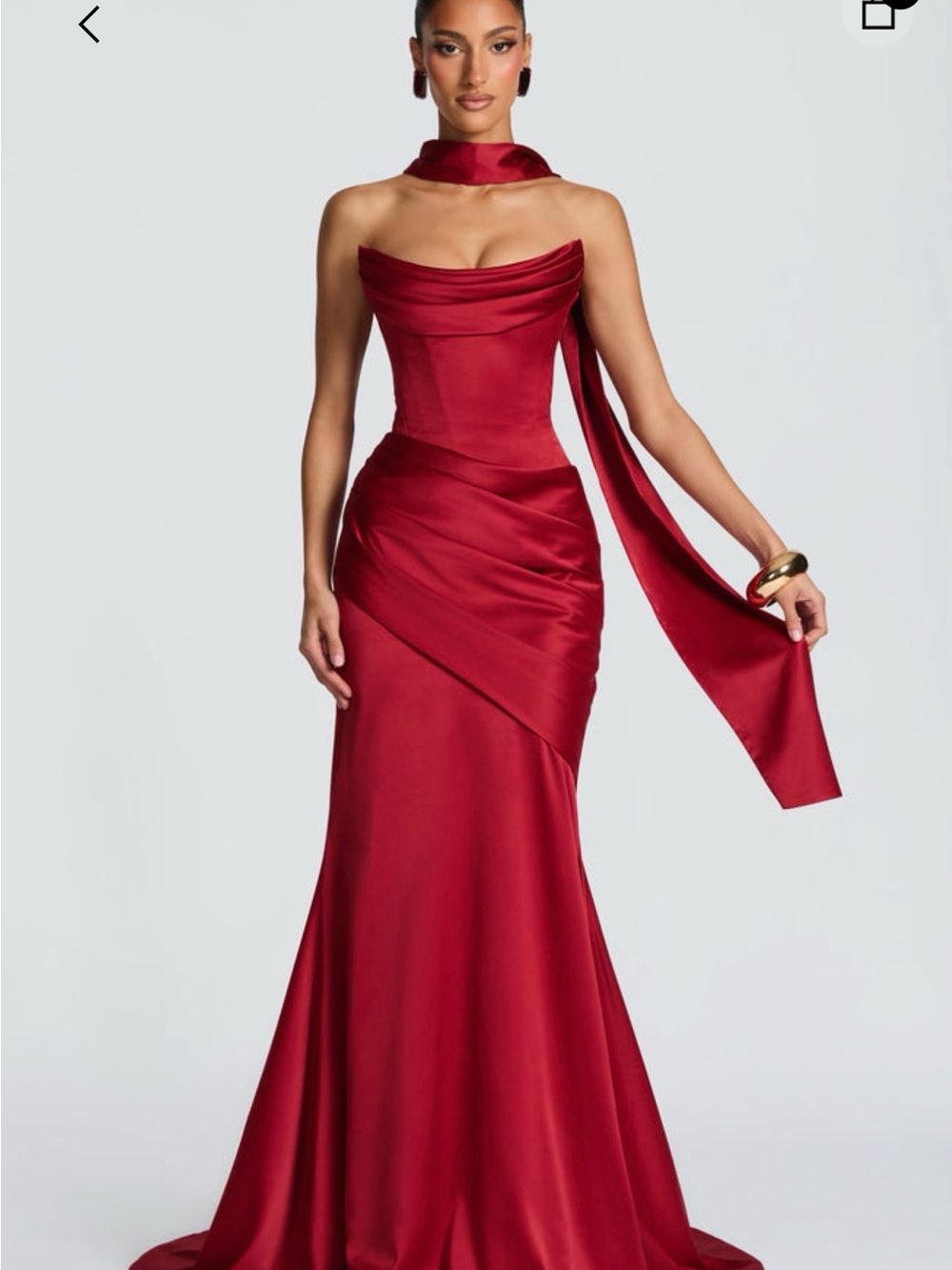Kensington maxi dress - deep red size M